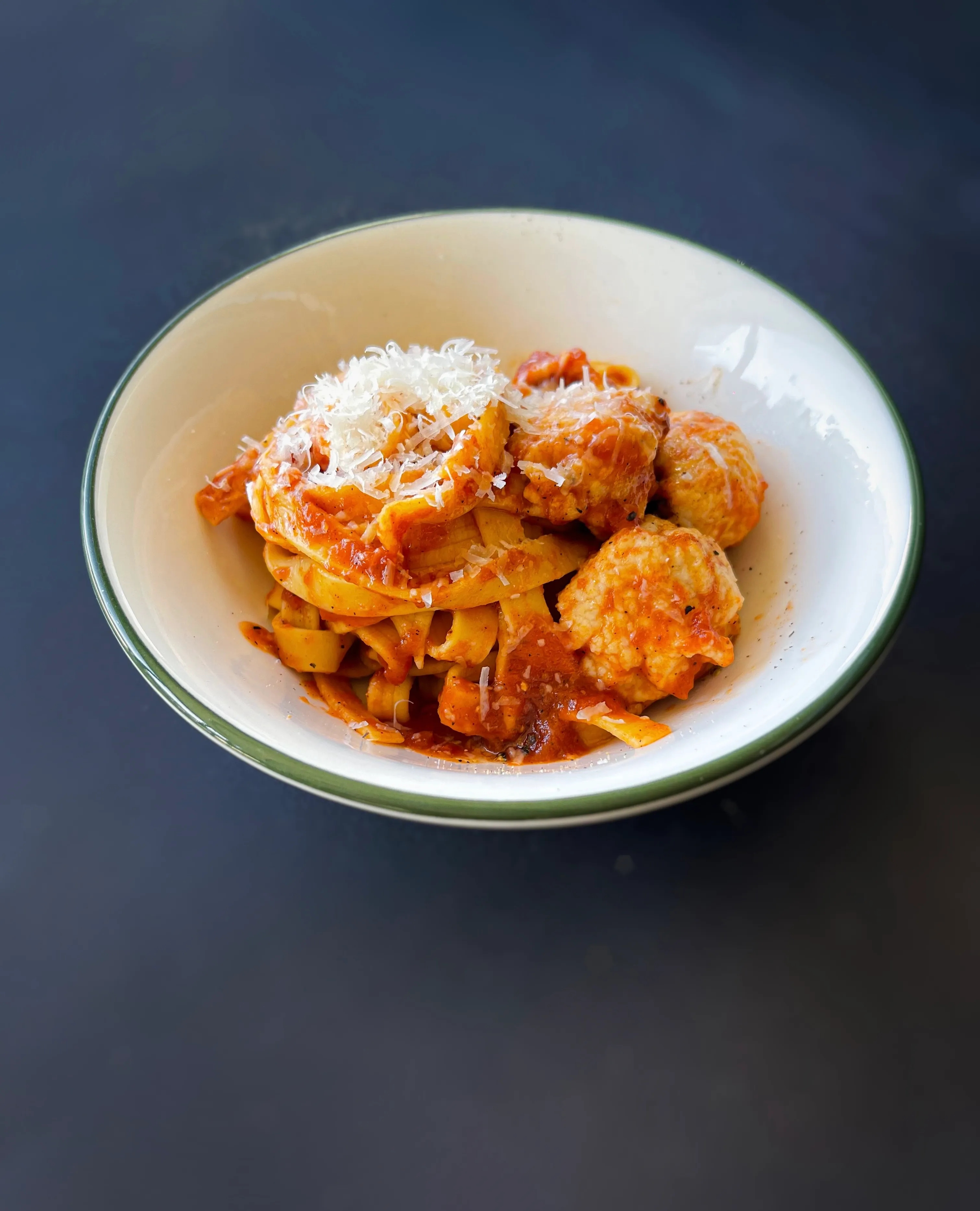 chicken-meatball-fettuccine-with-tomato-sauce